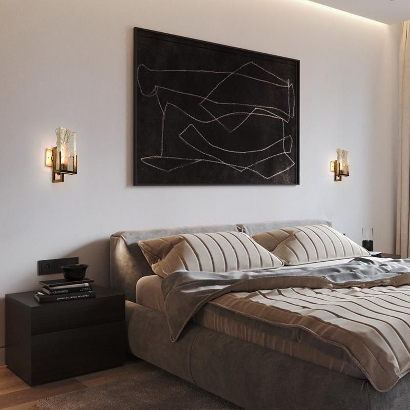 Living Room Wall Lamp Nordic Villa Bedside Bedroom Crystal Wall Lamp
