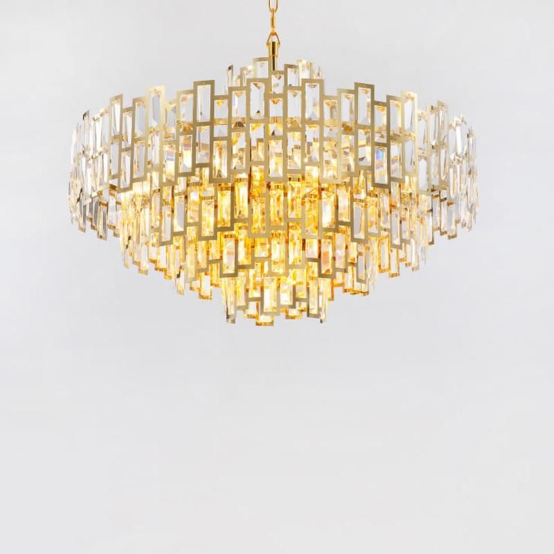 Hotel Lobby Exhibition Hall Luxurious Crystal Chandeliers Bedroom Pendant Lamp