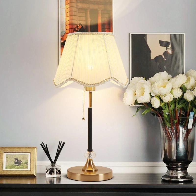 Vintage Rural Style White Shade Table Lamp Reading Dining Lamp