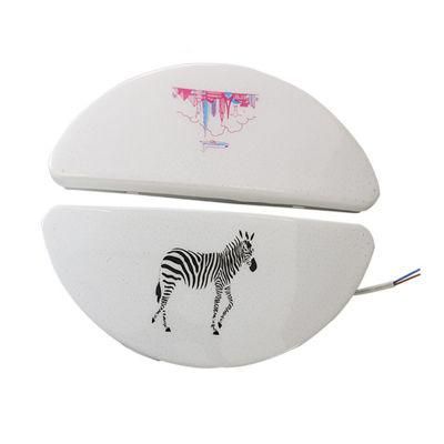 Cheap Price Half Moon LED Wall Lamp for Africa Maket Plastic LED Ceiling Light Two Color Changing Mang Colors 220V
