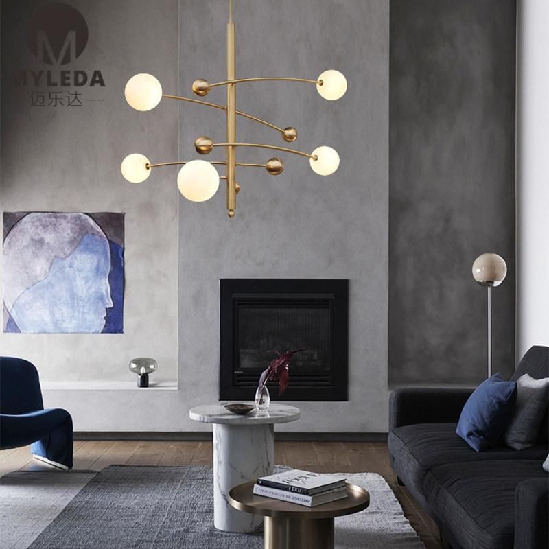 Modern Decorative Villa Lobby Project LED Chandelier Pendant Lamp