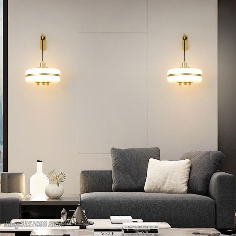 Modern Glass Pendant Lights Nordic LED Kitchen Lamps Living Room Circular Industrial Home Pendant Lamp (WH-AP-113)