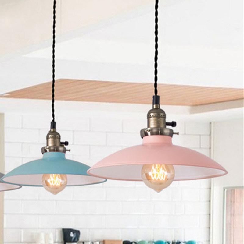 Nordic Metal Pendant Lamps Creative Store Bar Thorvald Industrial Vintage Cord Pendant Light (WH-AP-351)