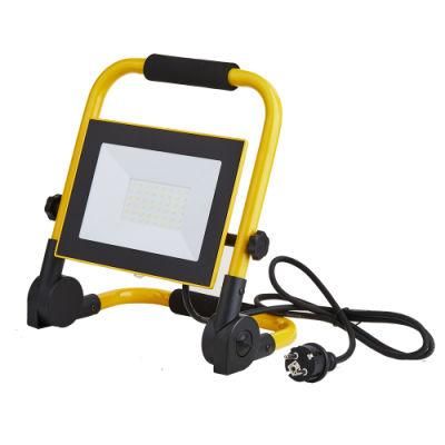 GS Approval Outdoor Car Repair Folding Work Light AC Portable LED Floodlight Site Light 100W 50W 30W 20W 10W