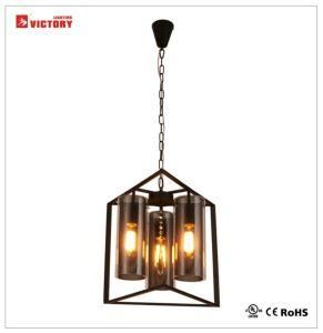Modern Indoor Decorative Clear Glass Suspension Penant Light