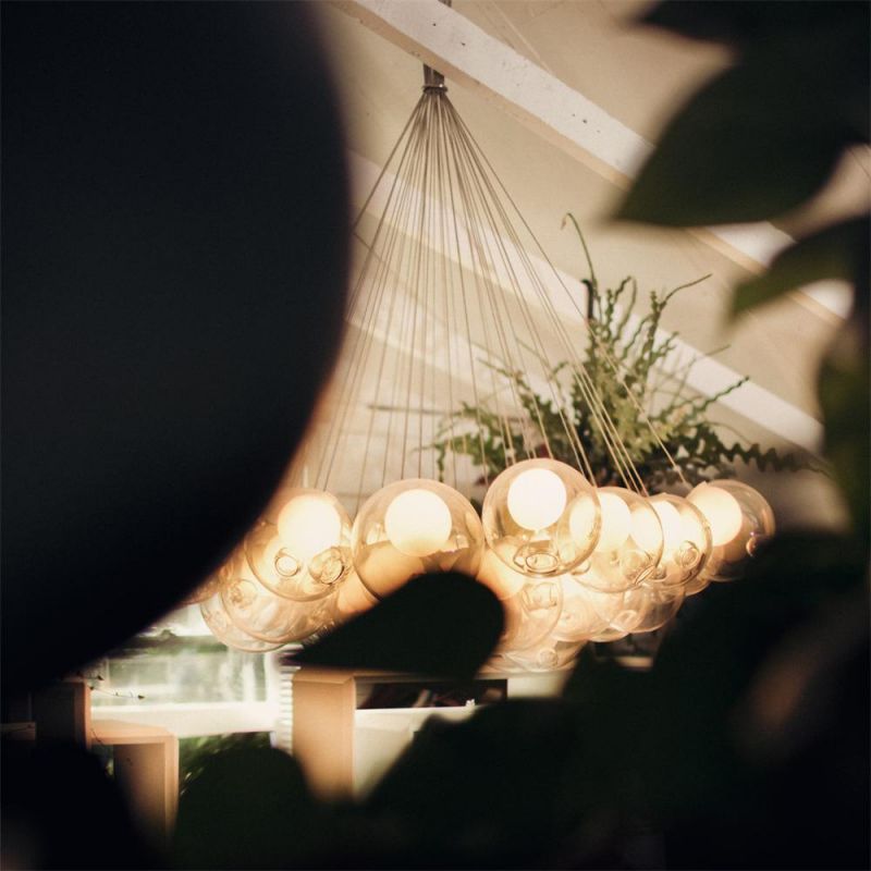 2022 Nordic Style Glass Lamp Designer Lights for Ceiling Adjustable Shape Chandelier