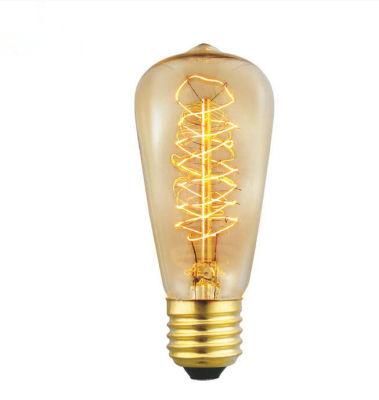 40W/60W E27 St48 Edison Bulb Antique Filament Lamp Retro Vintage Light 220V/240V