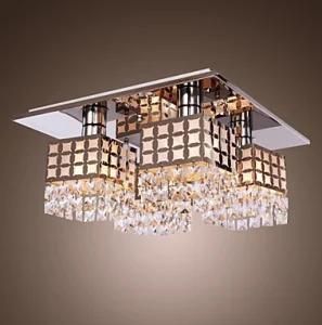 Stainless Crystal Ceiling Light Gein Pattern with 4 Lights (8200-4)