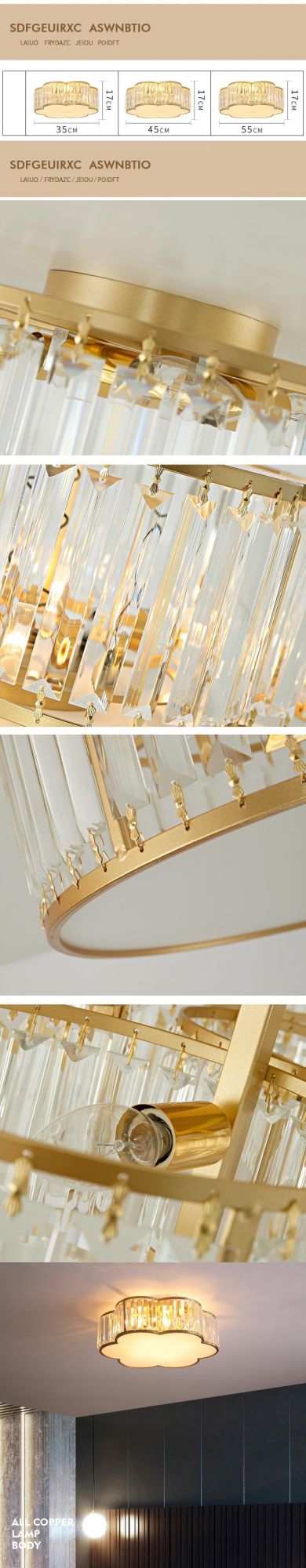 Modern Fashion Designer Black Gold LED Ceiling Art Deco Suspended Chandelier (WH-CA-97)