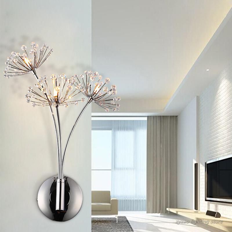 Nordic Creative Dandelion Flower Wall Lamps Bathroom Bedroom Bedside Dandelion Lamp (WH-OR-170)