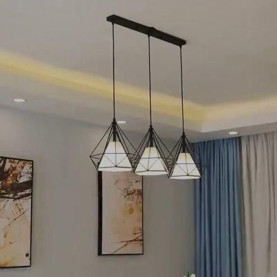 European Style LED Retro Wrought Iron Creative Chandelier Aisle Living Room Dining Room Chandelier