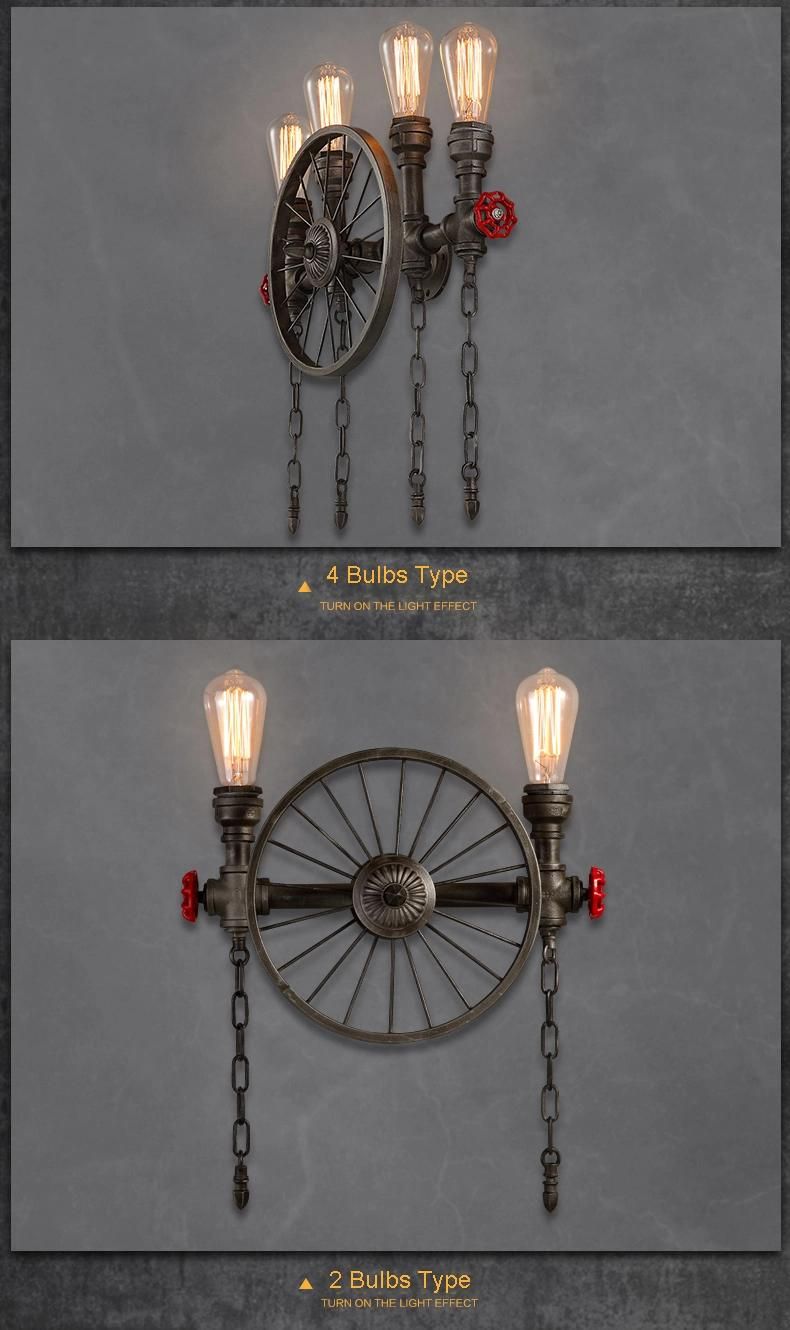 Loft Style Steampunk Decoration Retro Wall Lamp Vintage Industrial Lamp (WH-VR-89)