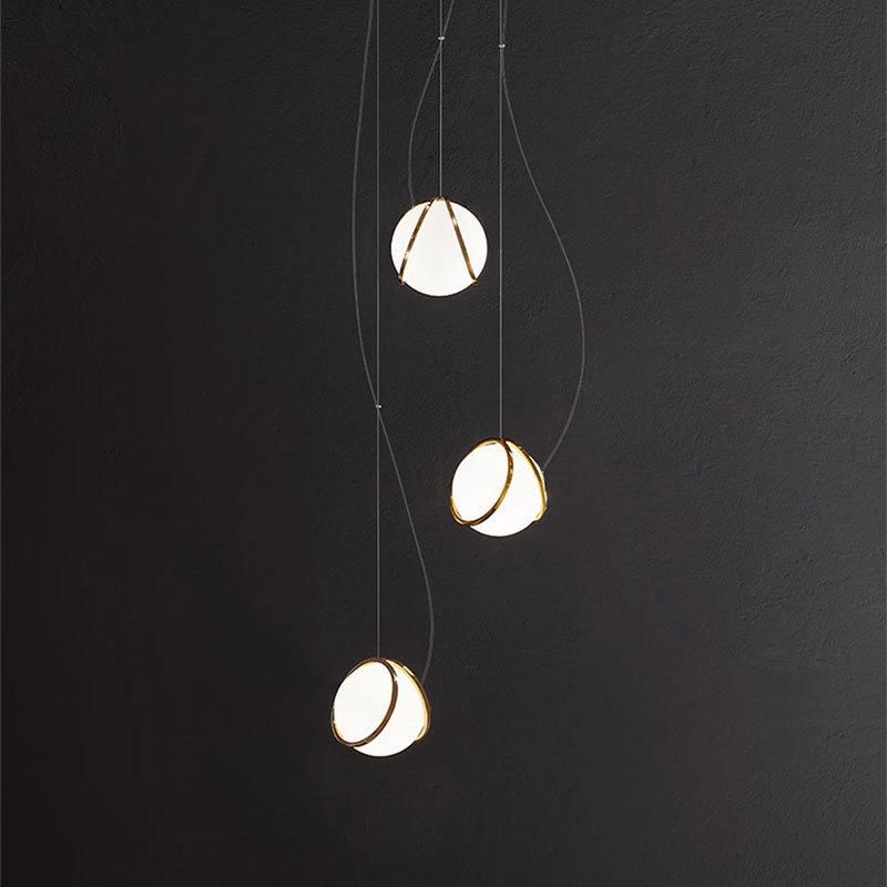 2022 One Dropshipping Nordic Designer Glass Ball Simple Decoration Staircase Aisle Bedroom Bedside Pendant Lights Bathroom Decor