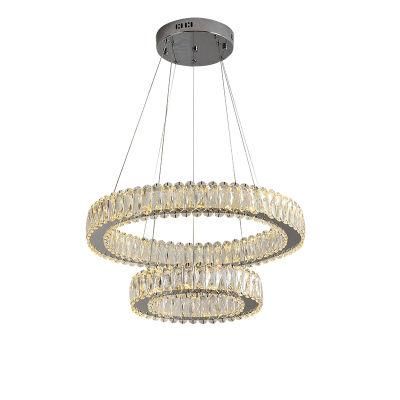 Hanging Lamp with K9 Crystal Chandelier for Home Decoration