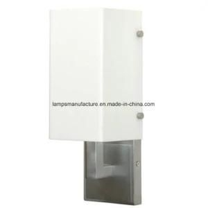 Half Square Acrylic Shade Hotel Guest Room Wall Sconce