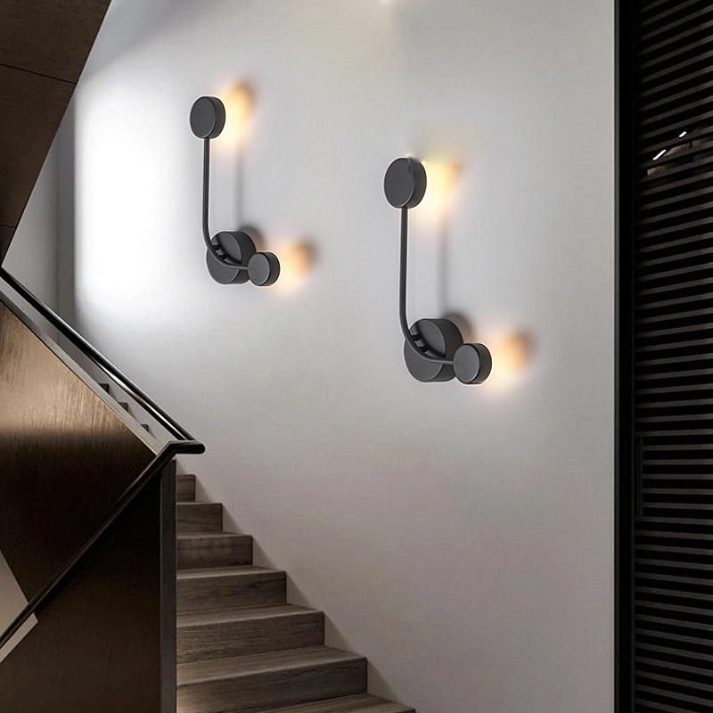 Modern Simple Creative Personality Round Staircase Corridor Wall Lamp Bedroom Wall Light