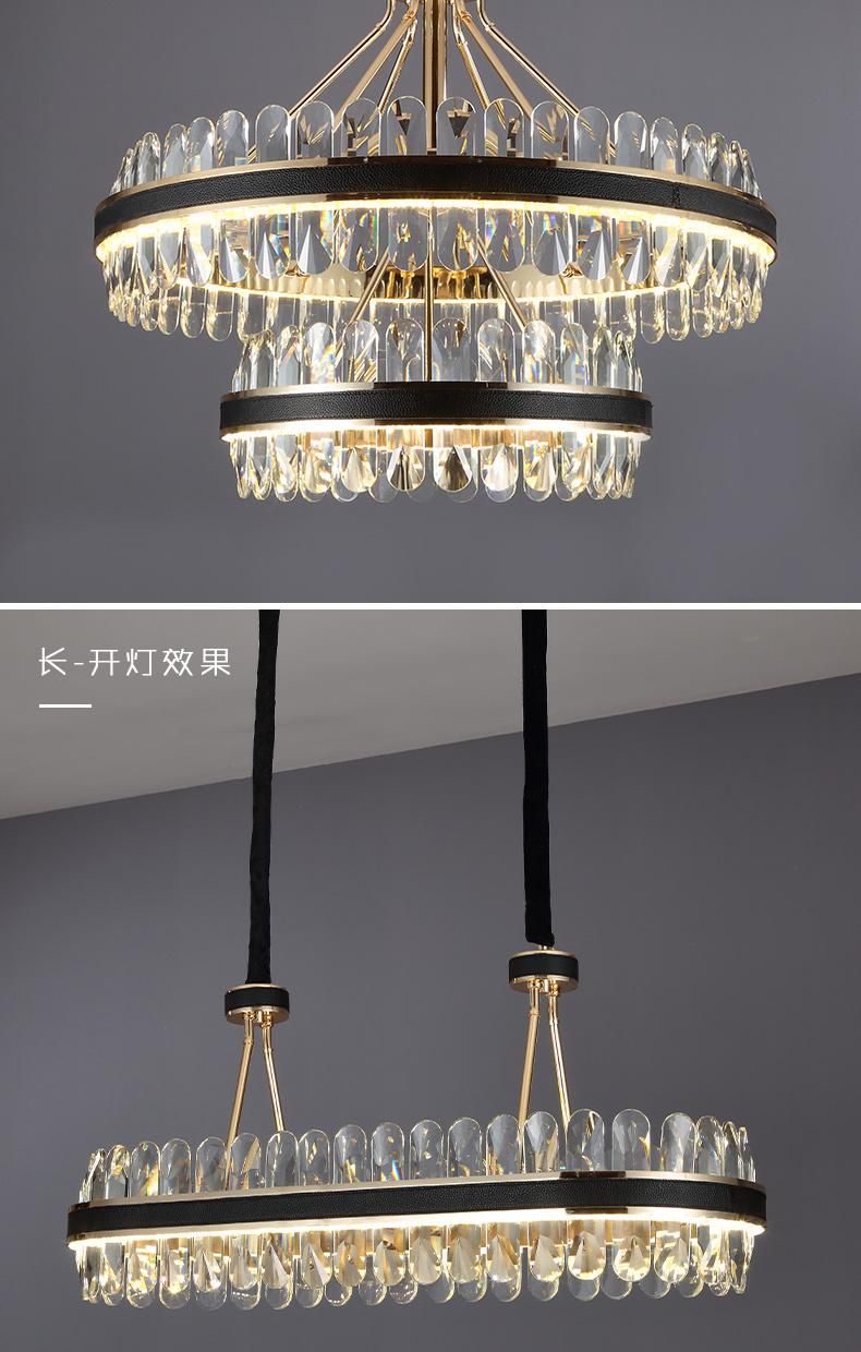 Modern Luxury Crystal Ceiling Light for Living Room Reading Room Decoration Lighting