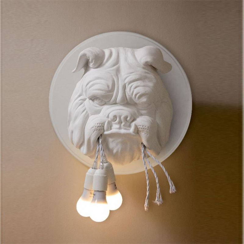 Animal Dog Wall Lamp Living Room Decoration Corridor Home Decor Lighting Designer Amsterdam Wall Lamp Bulldog (WH-VR-66)