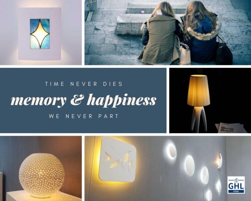 Gypsum Modern Lamp for Interior Decoration and Illumination