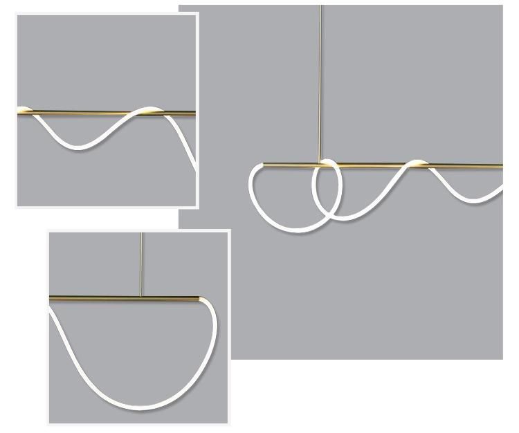High Quality Pendant Lamp Metal Acrylic LED Bedroom Chandelier