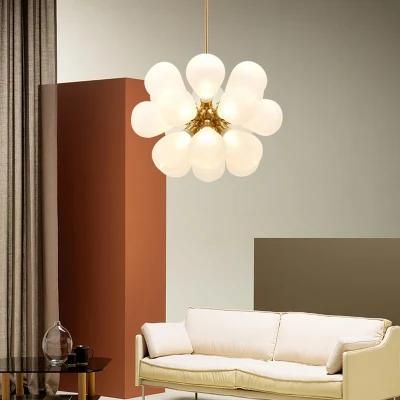 Bulb Creative Crystal Chandelier restaurant Bedroom Dining Room Pendant Lamp