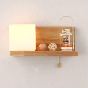 Fashion Decoration Wall Lamp with Wood Base Included Bulb (ST068)