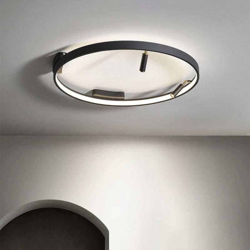 Circle Black Ceiling Lamp Living Room Lamp Bedroom Lamp Hotel Lamp