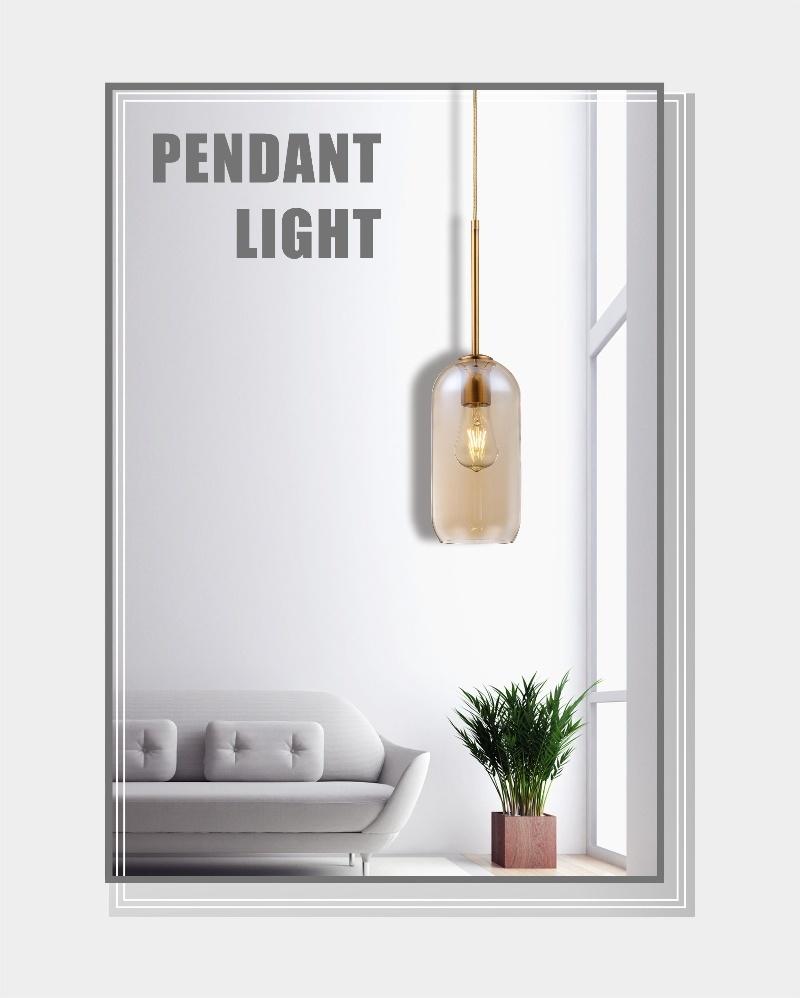 Modern Hot Sale Creative Cognac Glass Decoration Pendant Lamp for Bar
