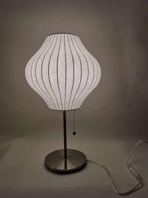 Wholesale Factory Price Custom Classic Retro Style Bedroom Bedside Silk Lamp