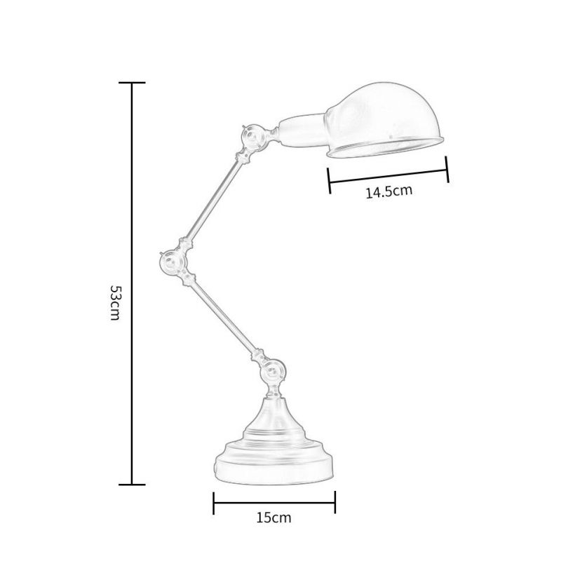 Table Lamp E14 25W Iron Home Lighting Beside Reading Room Reataurant Office Edison Table Lamp (WH-VTB-26)