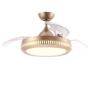 42 Inch 6 Speeds Remote Control Rose Gold Hidden Blades DC Ceiling Fan