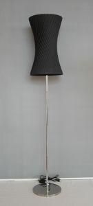 Modern Stand Lamp with Black Thin-MID Shade and Tall Lampholder (C5008036)