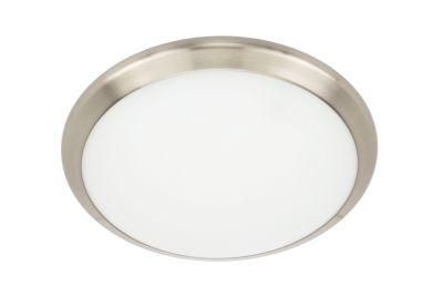 16 Inch Round E26 Frosted White Glass Ceiling Mount Lights