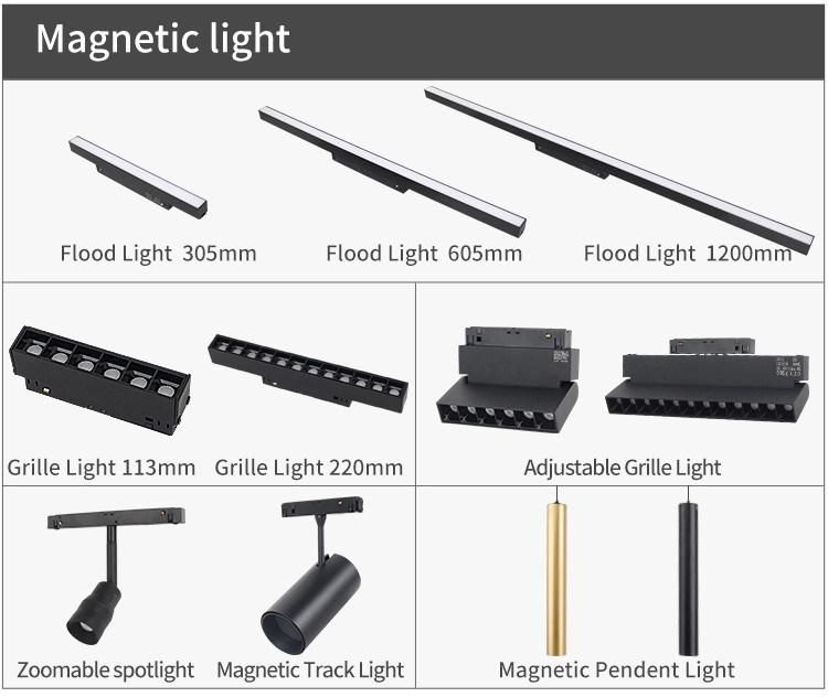 New Design Magnetic Track Light 48V LED Track Lighting System