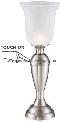Jlt-T006 Uplight Touch Dimming Desk Table Lamp with Glass Shade