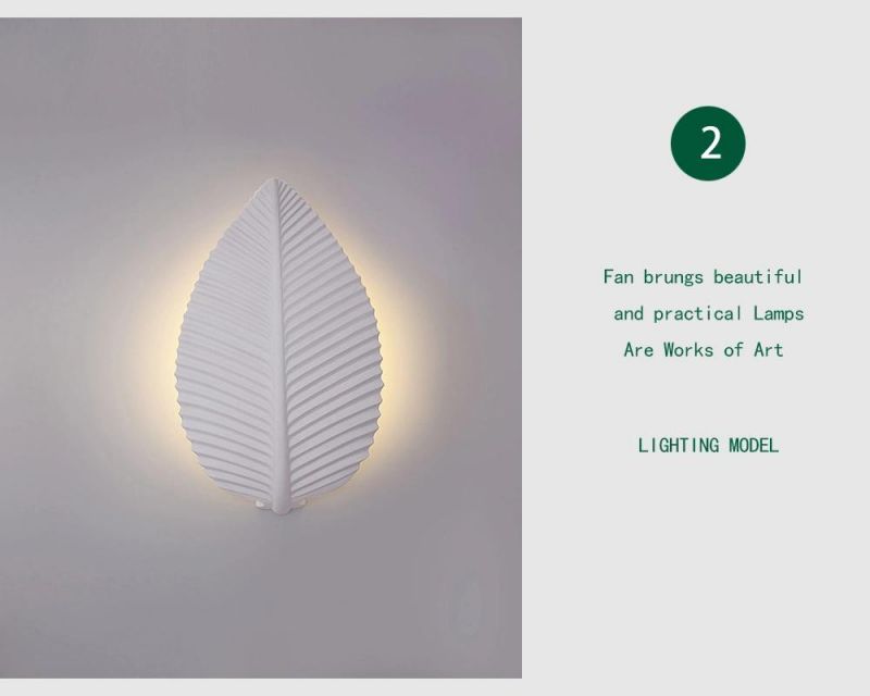 European Living Decorative Gypsum Wall Light/ Modern Lamp for Hotel Living Room Bedroom