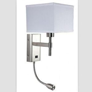 White Square Lamp Shade Wall Lamp for Hotel