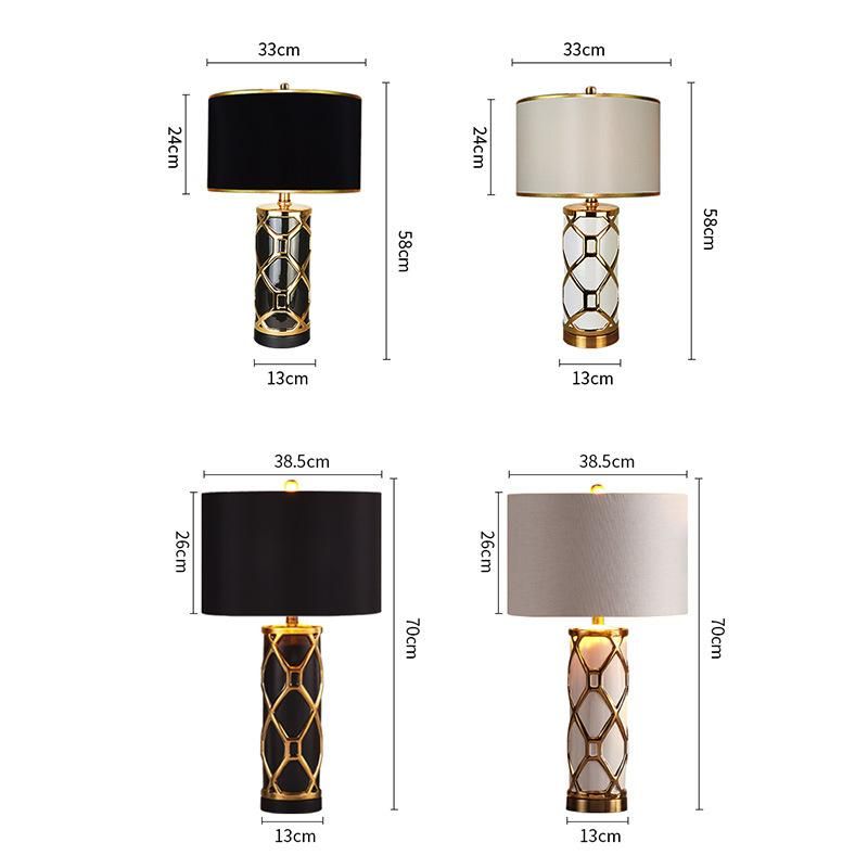 Top Quality Fashion Bedroom Bedside LED Desk Lamp Modern Decoration LED Luxury Modern Table Light for Hotel Villa Bed Room