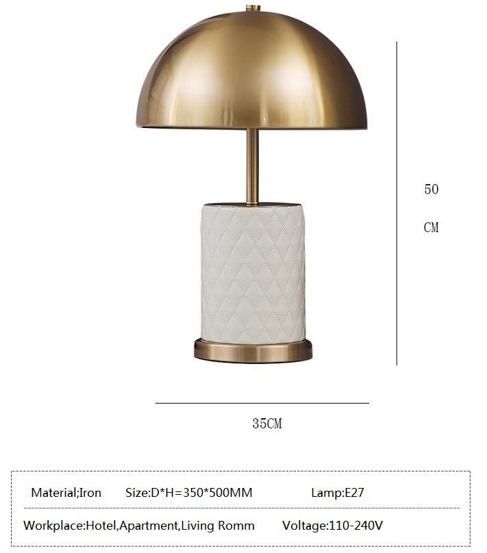 Postmodern LED Luxury Golden Table Lamp for Hotel Projects Zf-Cl-004