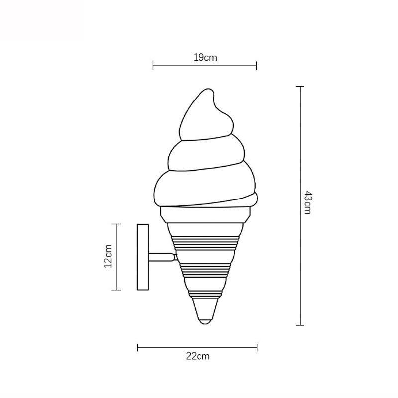 Ice Cream Modern Wall Lamp Nordic Sconce Wall Light Fixtures Cartoon Children Kids Wall Lamp (WH-OR-89)