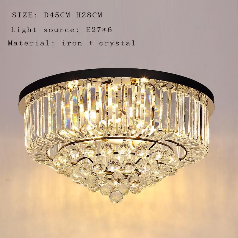 Modern LED Ceiling Lights Fixtures K9 Crystal Lamp for Living Room Ceiling LED Lamp (WH-CA-74)