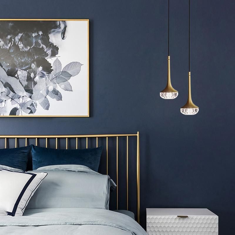 Brown Color Lampshade Simple Style Pendant Lamp Bedside Lamp Restaurant Lamp