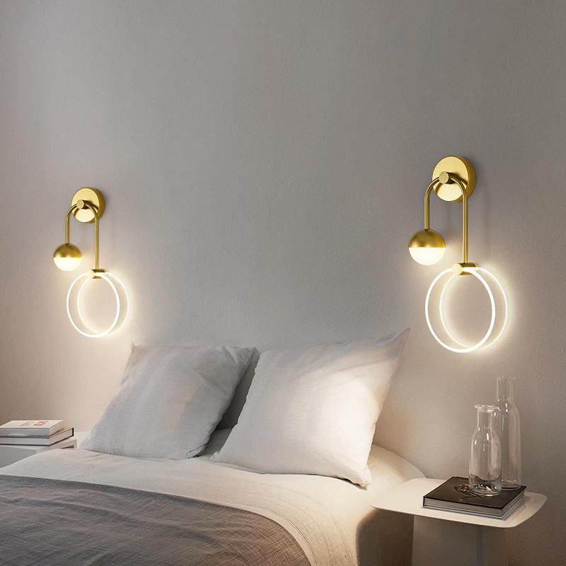 Bedroom Bedside Lamp Nordic Minimalist Living Room Lamp Creative Wall Lamp