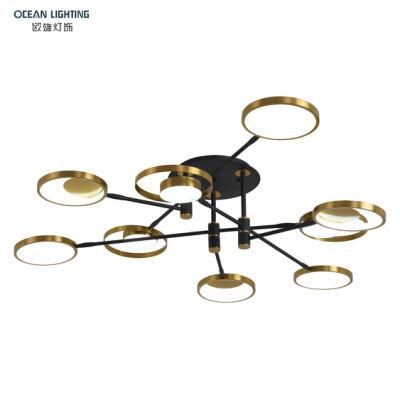 Ocean Lighting Fancy Lighting Gold Luxury Pendant Lamp Ceiling Light