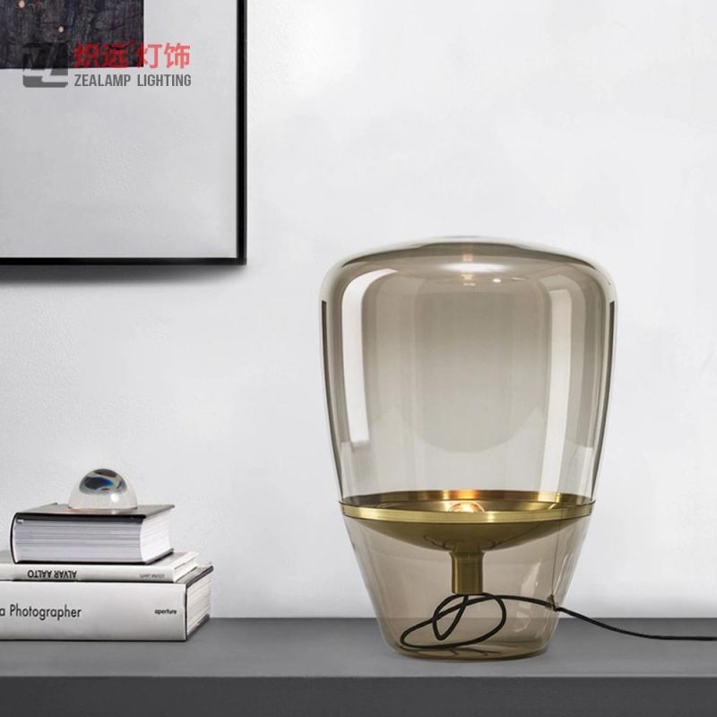 Postmodern Art Glass Table Lamp Restaurant Hardware Decorative Table Lighting
