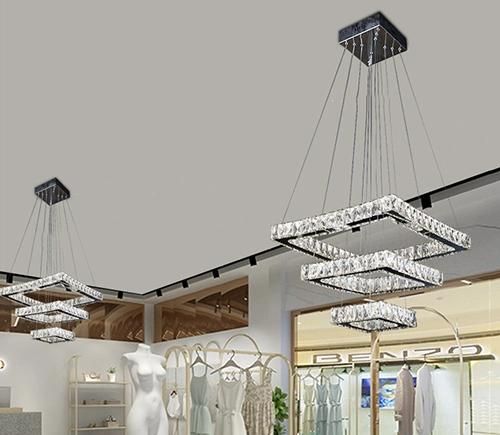 Modern LED Crystal Pendant Ceiling Lamp for Living Room