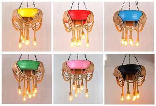 Industrial Pendant Lamp with Rubber for Decorative Light