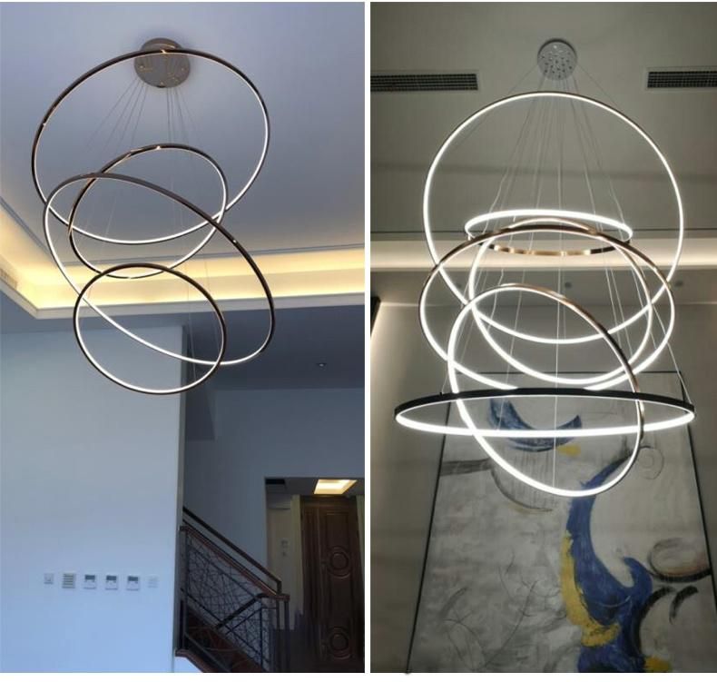 Decorative Circle Home Hotel Lighting, Large LED Pendant Light for Ballroom