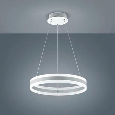 Modern Simple Circular LED Chandelier Dining Room Bedroom Study Lighting
