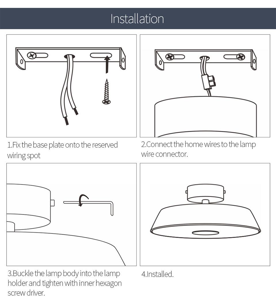 Nordic Ceiling Lights Daily Lighting Modern LED Ceiling Light Surface Mounted Ceiling Lamp (WH-MA-189)